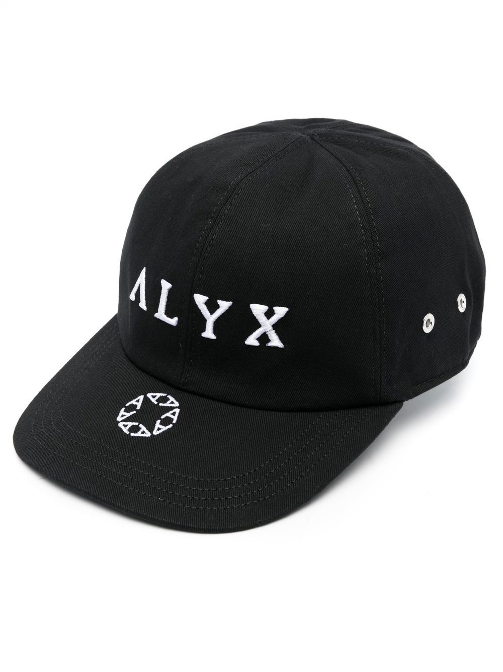 1017 ALYX 9SM logo刺绣棒球帽 - 黑色