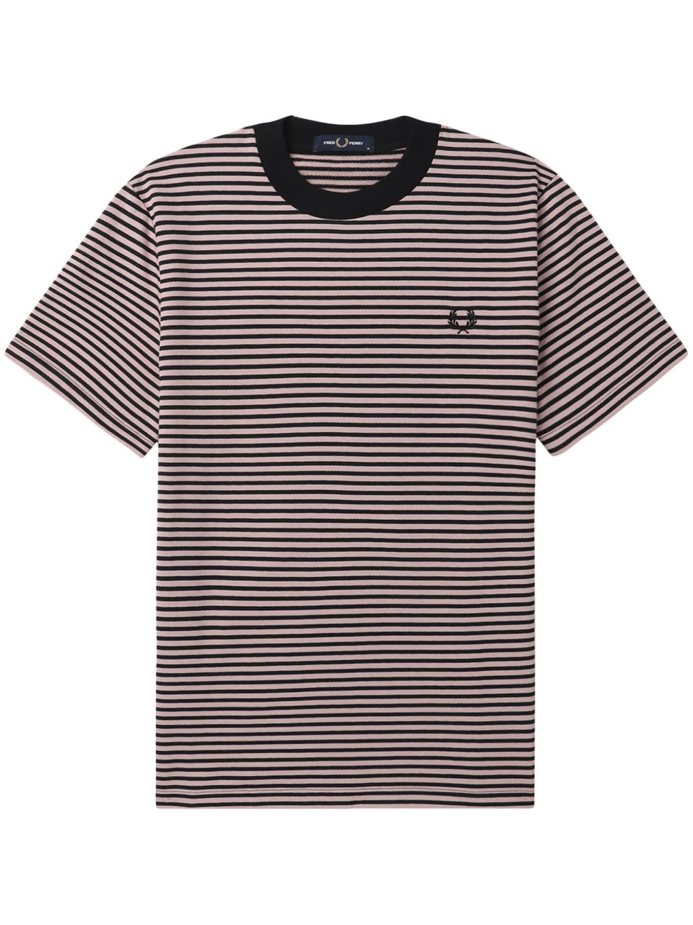 Fred Perry logo刺绣棉T恤 - 粉色