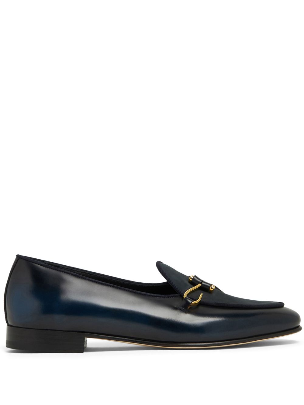 Edhen Milano Comporta 皮质乐福鞋 - 蓝色