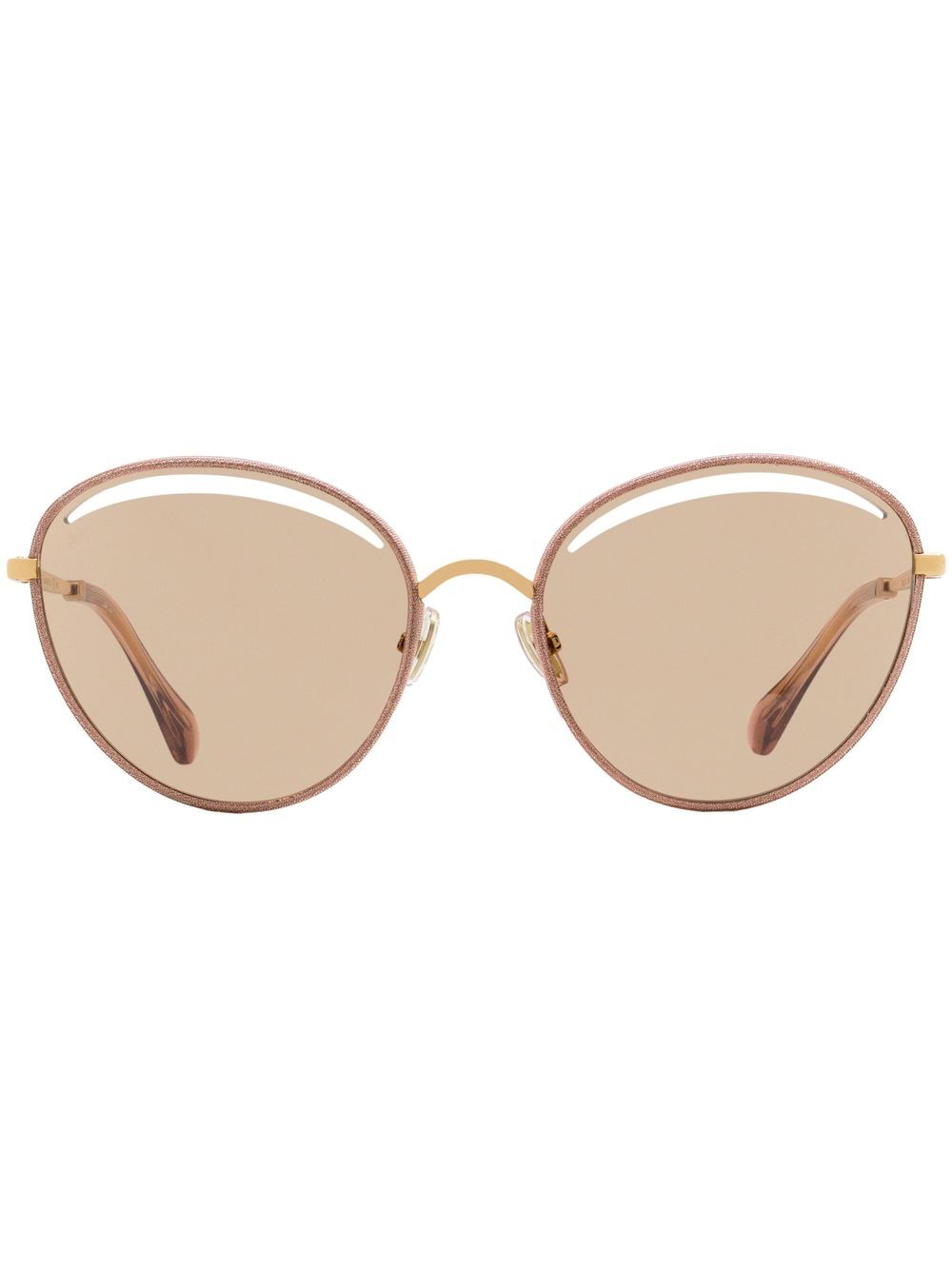 Jimmy Choo Eyewear Malya 镂空太阳眼镜 - 中性色