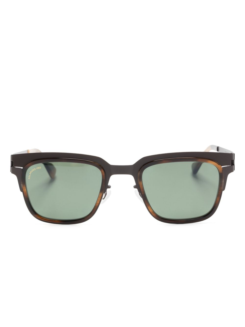 Mykita Raymond 长方形框太阳眼镜 - 褐色