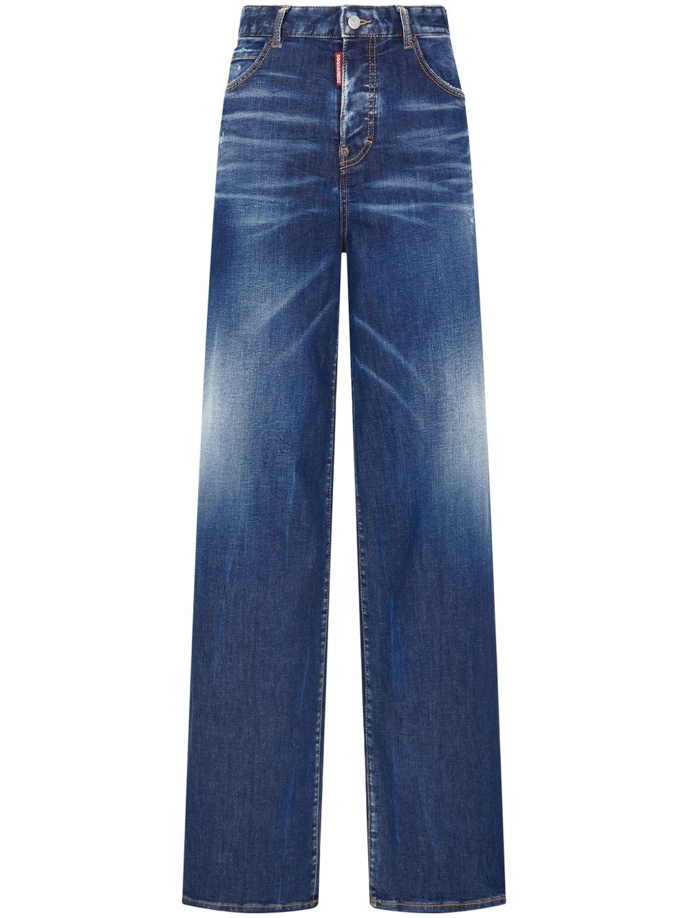 DSQUARED2 阔腿牛仔裤 - 蓝色