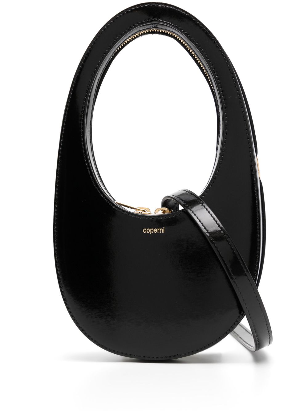 Coperni Mini Swipe 皮质手提包 - 黑色