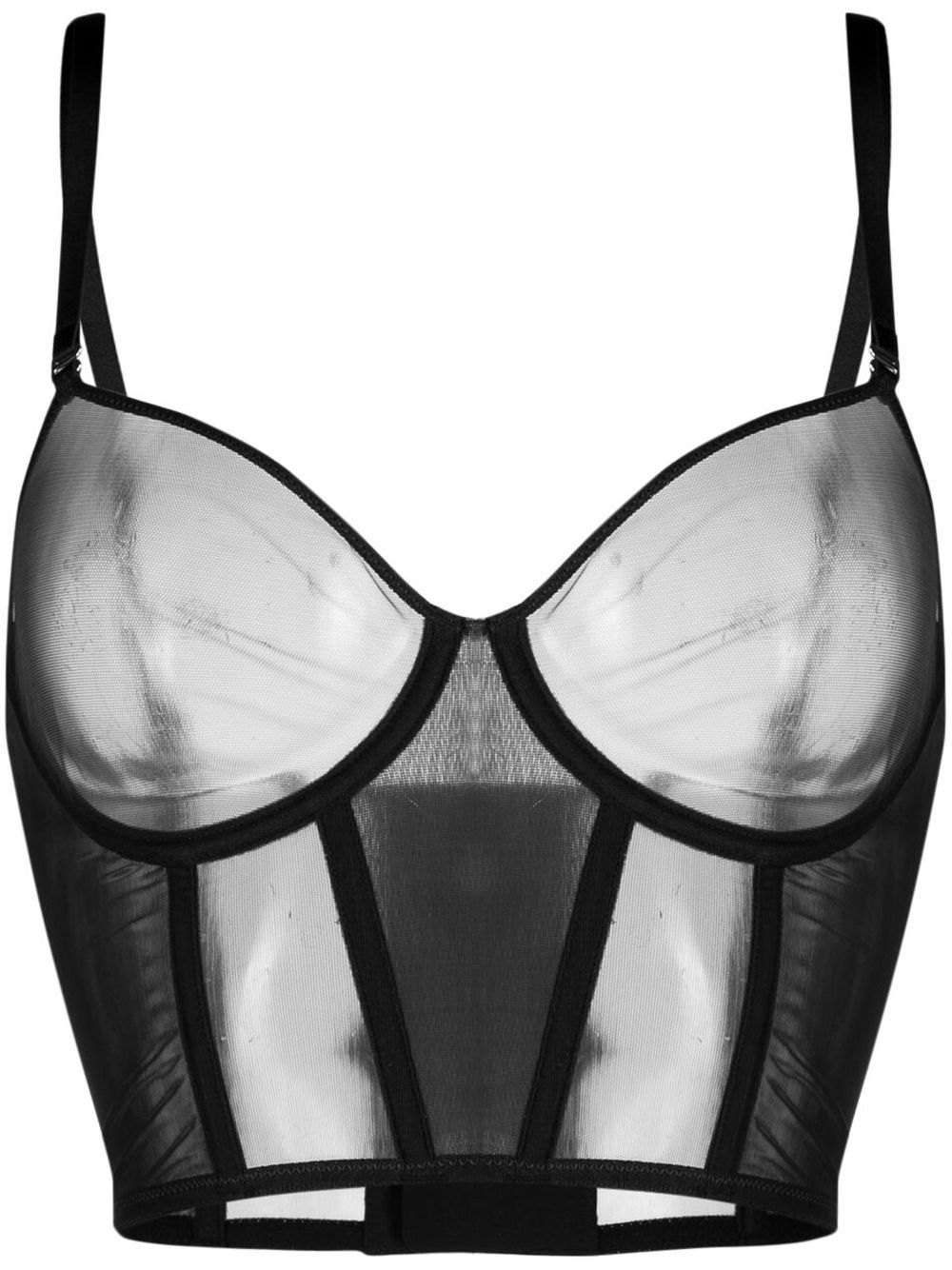 Maison Close L'Amoureuse Soutien Gorge 紧胸衣 - 黑色