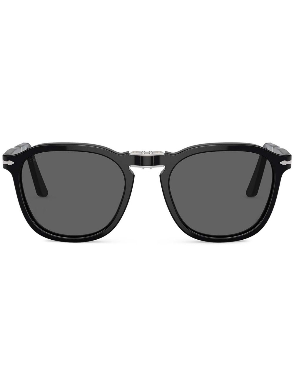 Persol 几何形镜框太阳眼镜 - 黑色