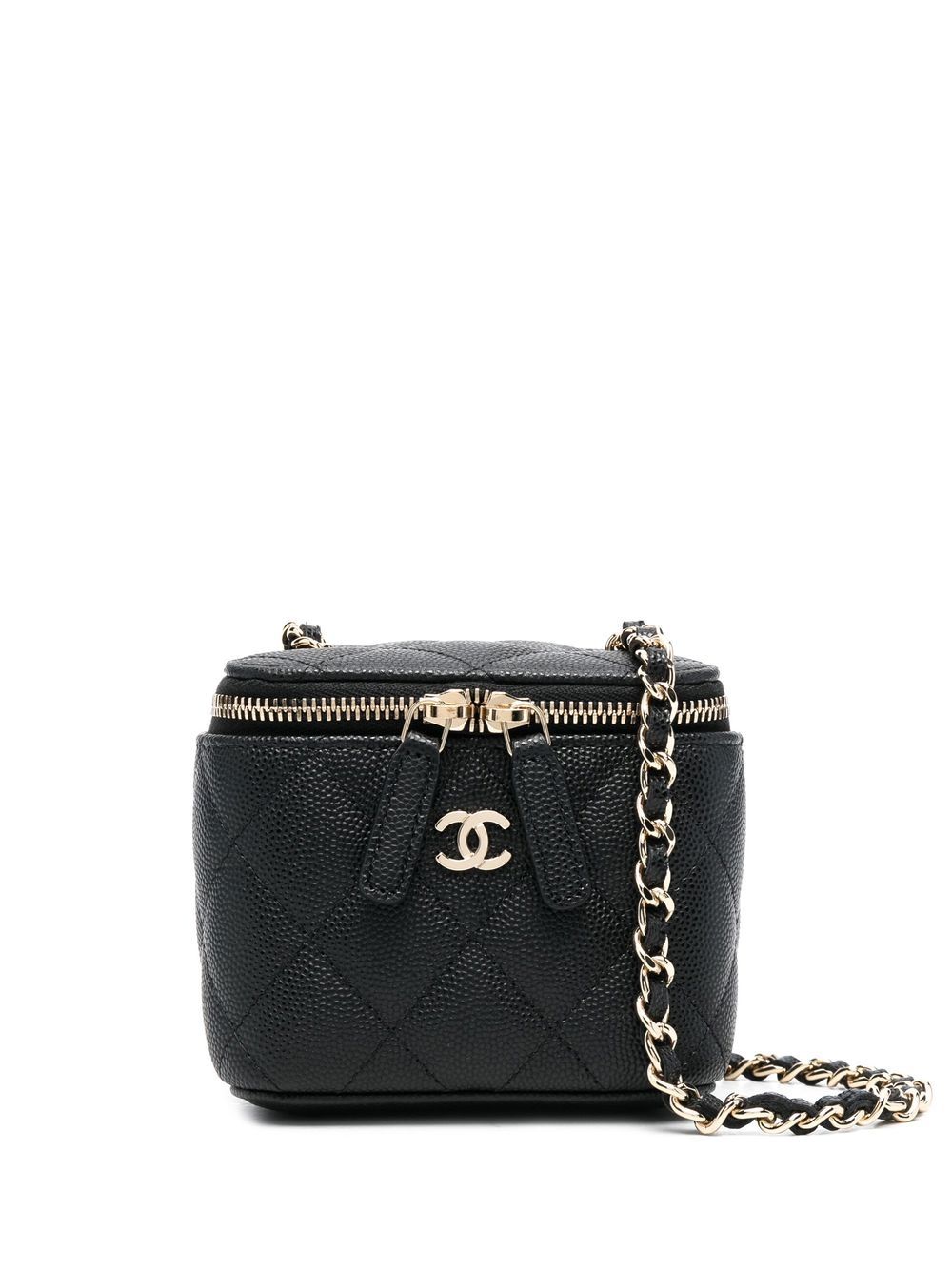CHANEL Pre-Owned 迷你斜挎包 （2021年典藏款） - 黑色