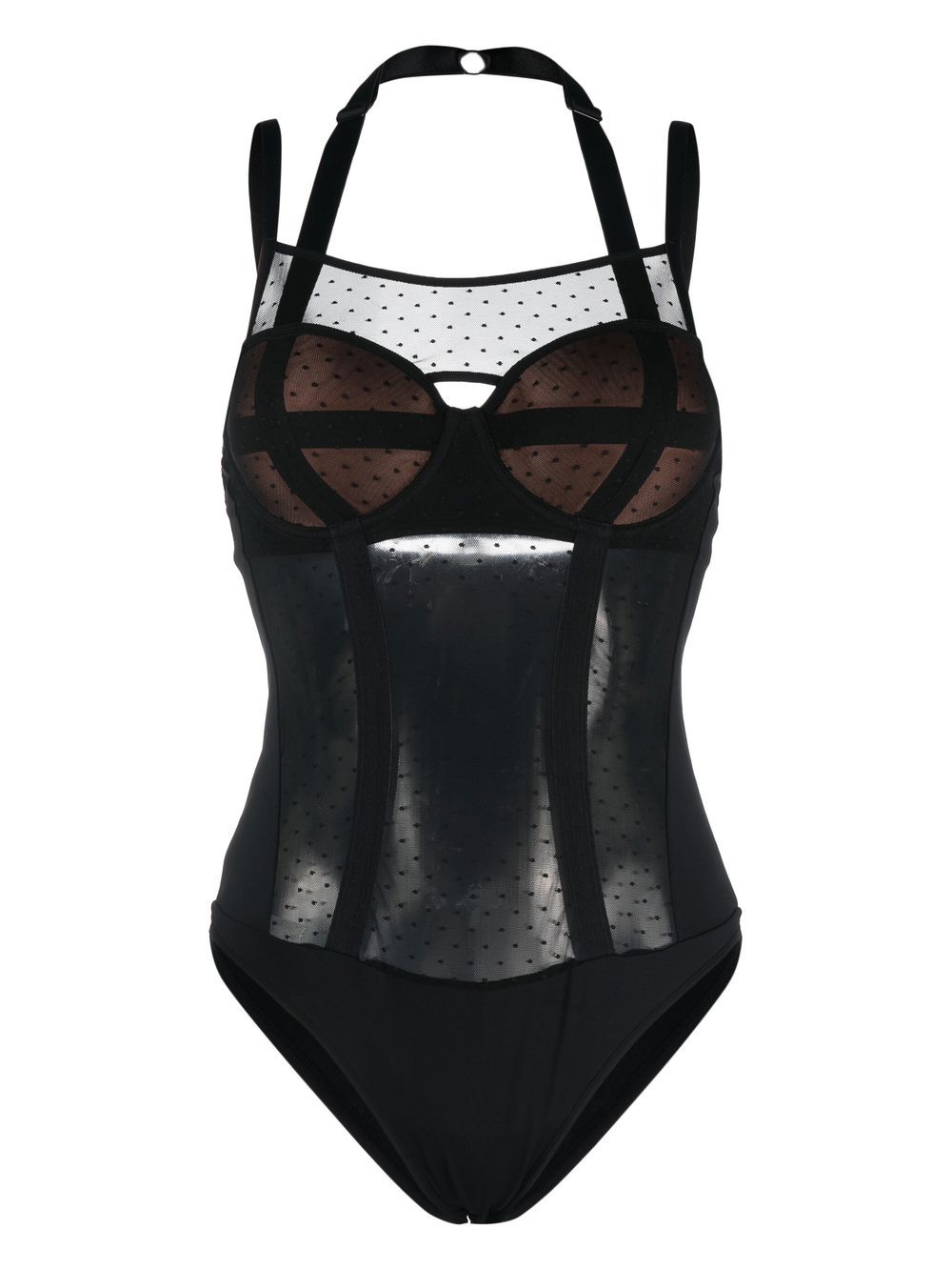 Marlies Dekkers Flash Dance 填充罩杯连体紧身衣 - 黑色