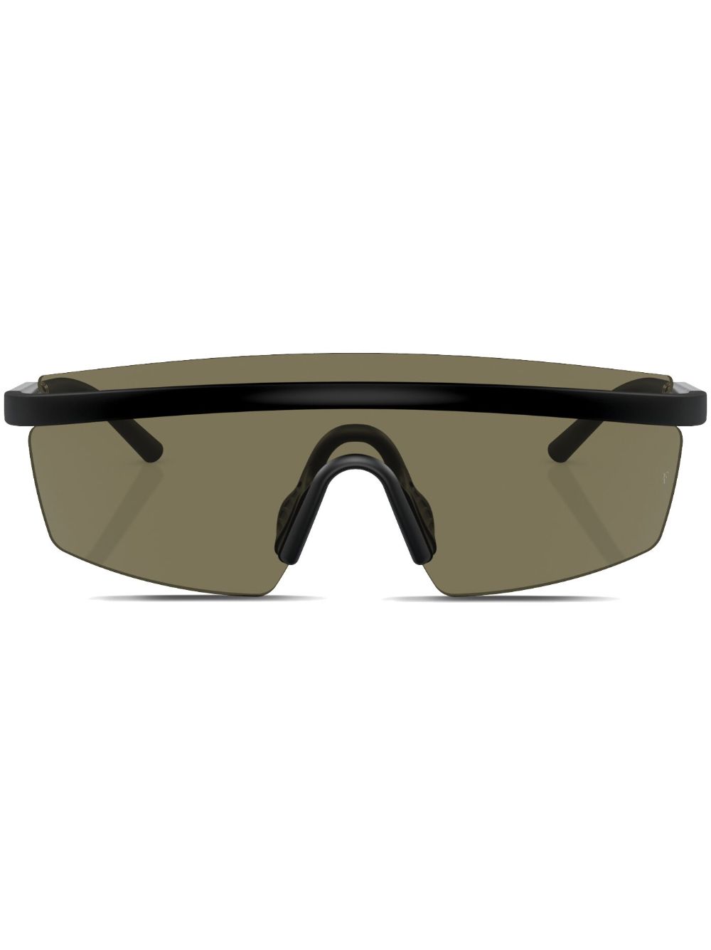 Oliver Peoples R-4 面罩式太阳眼镜 - 黑色