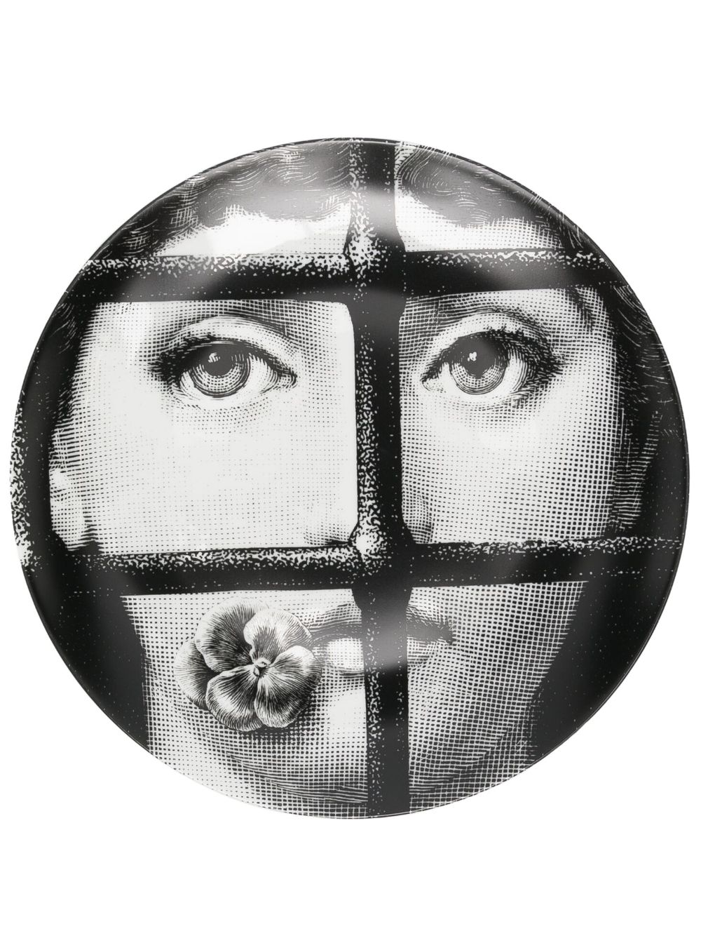 Fornasetti 图案印花餐盘 - 白色