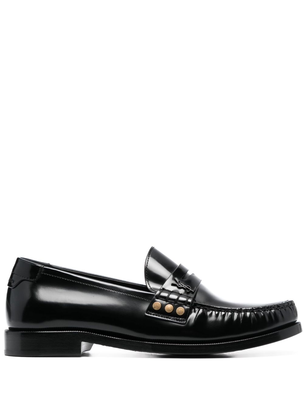 Saint Laurent Schuhe 经典皮质乐福鞋 - 黑色