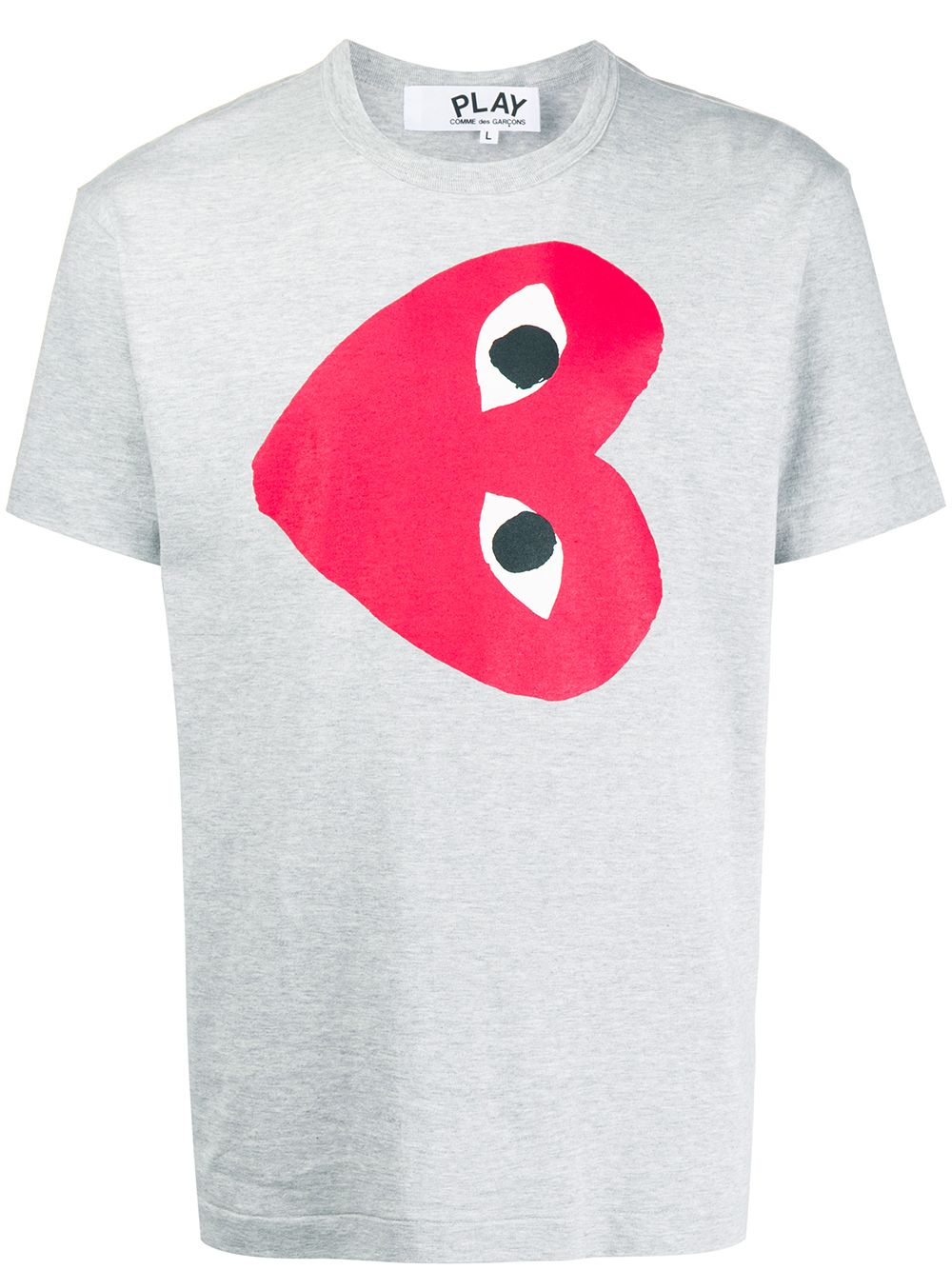 Comme Des Garçons Play 爱心印花T恤 - 灰色