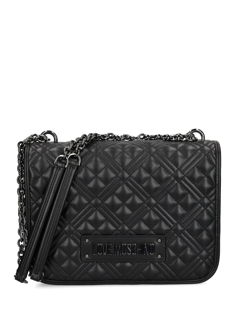 Love Moschino 绗缝斜挎包 - 黑色
