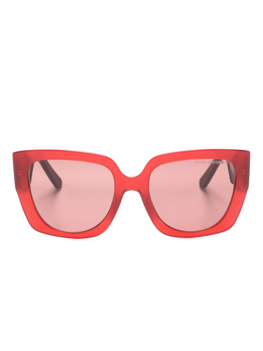 Marc Jacobs Eyewear 有色镜片超大框太阳眼镜 - 红色