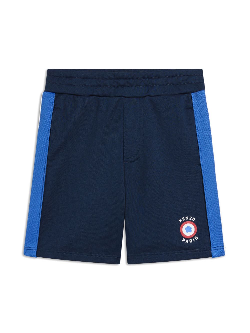 Kenzo Kids logo印花短裤 - 蓝色