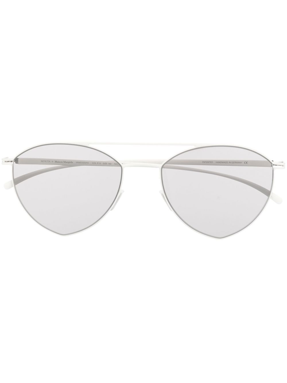Mykita 圆框太阳眼镜 - 白色