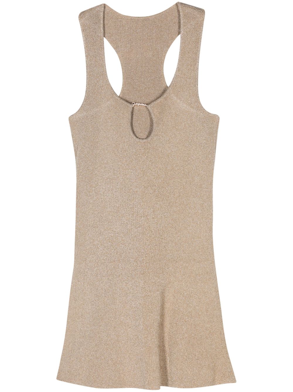 Jacquemus logo标牌无袖连衣裙 - 中性色