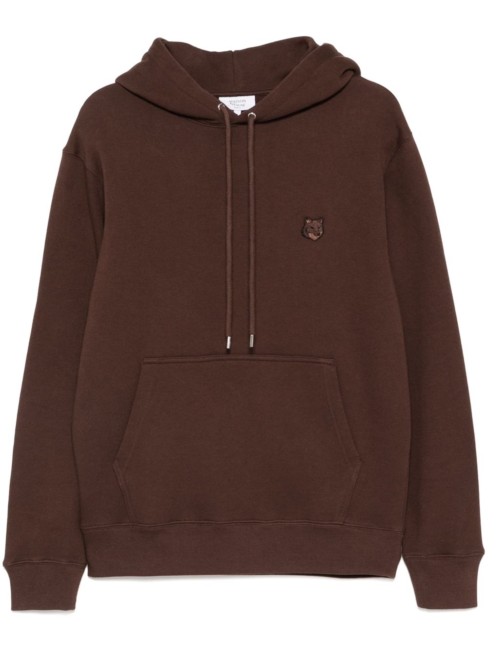 Maison Kitsuné Bold Fox Head 贴花舒适连帽衫 - 褐色