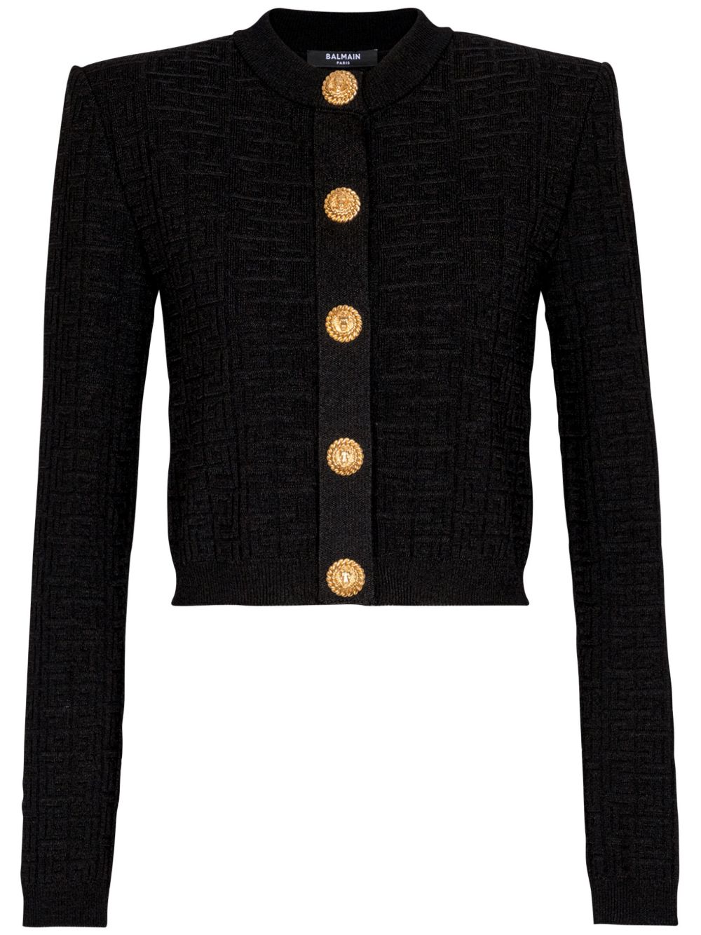Balmain PB Labyrinth 开衫 - 黑色