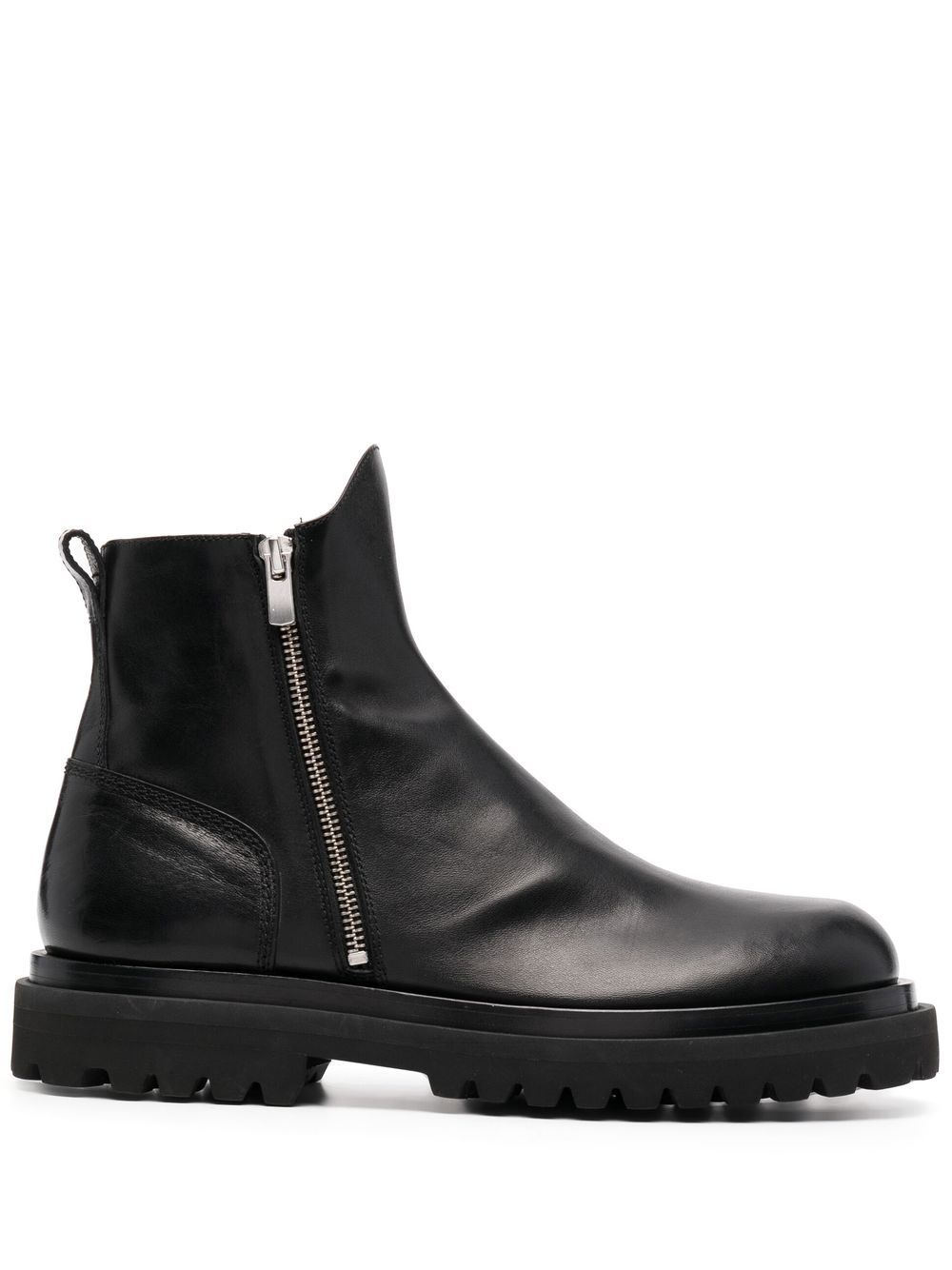 Officine Creative Ultimate 皮质短靴 - 黑色