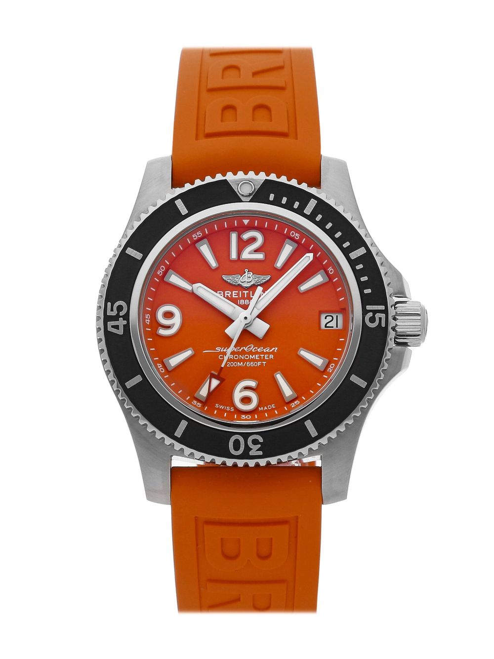 Breitling Superocean 36毫米腕表（2023年典藏款） - 橘色