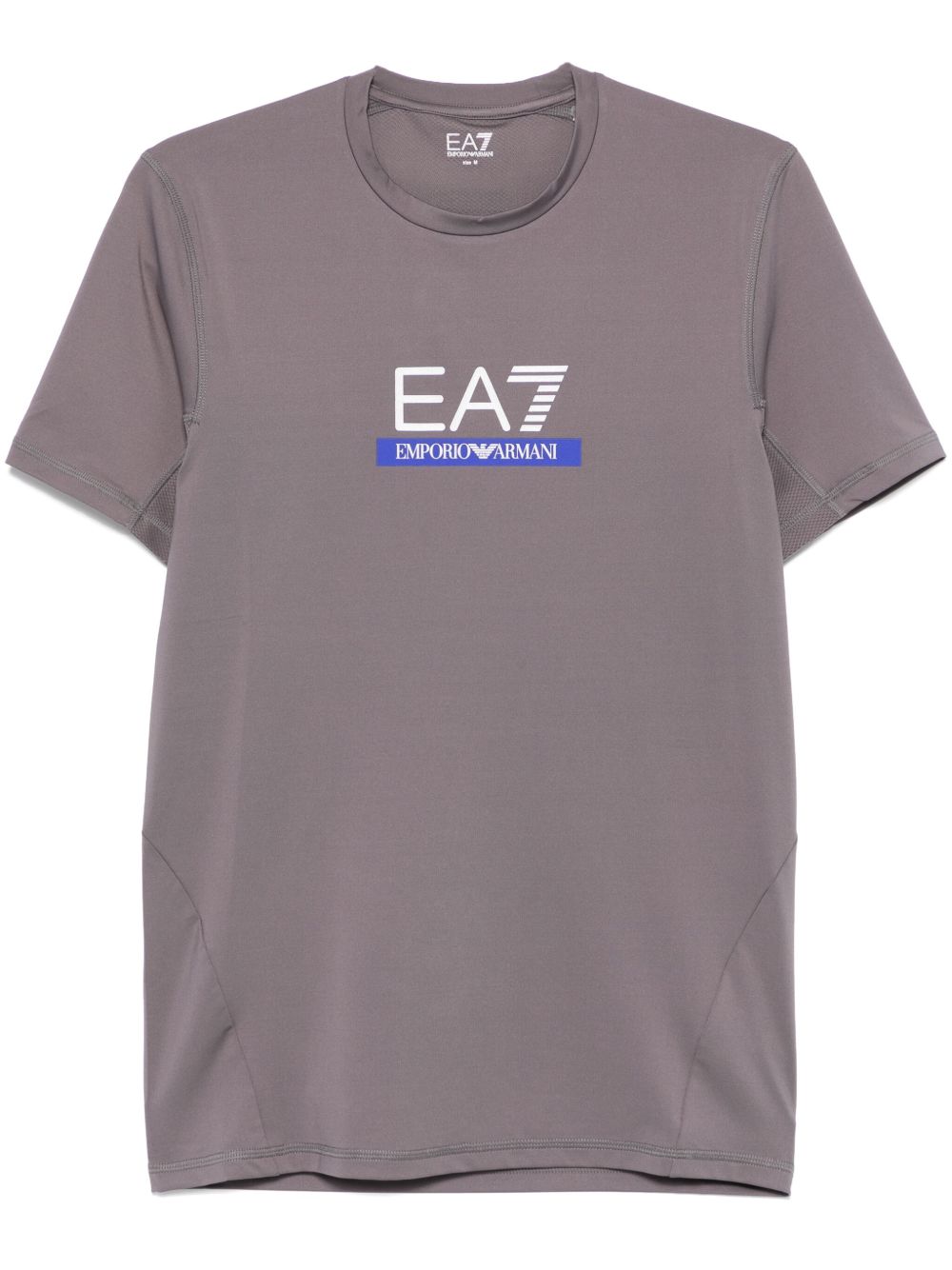 Ea7 Emporio Armani 凸纹logo T恤 - 灰色