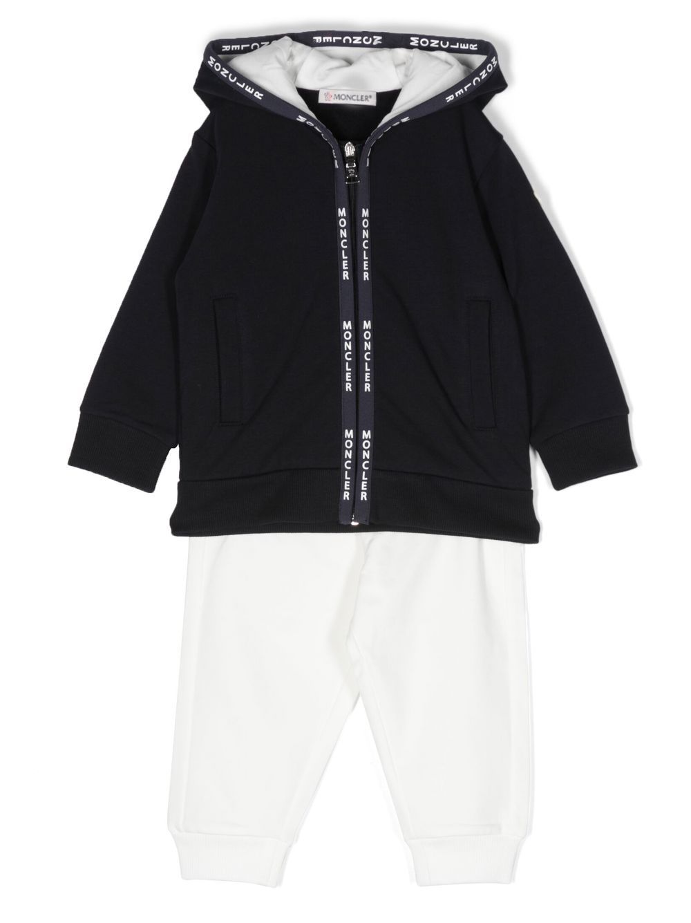 Moncler Enfant 盟可睐 Enfant logo印花弹性棉运动套装 - 蓝色