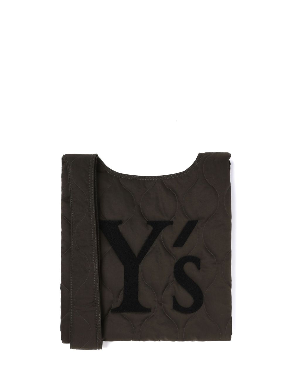 Y's logo印花两用单肩包 - 绿色