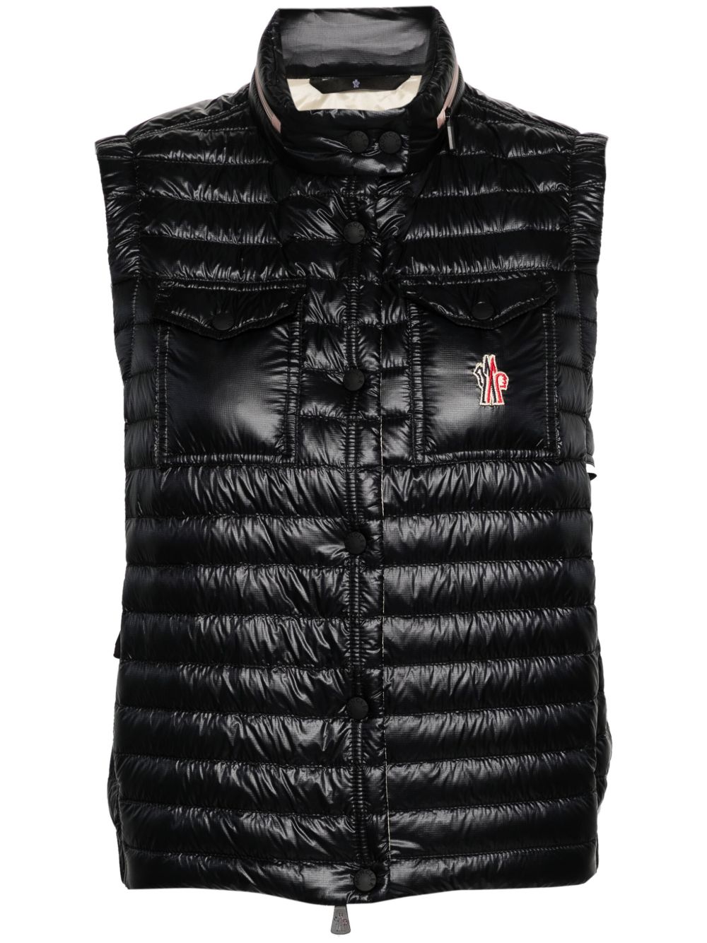 Moncler Grenoble Gumiane 填充马甲 - 黑色