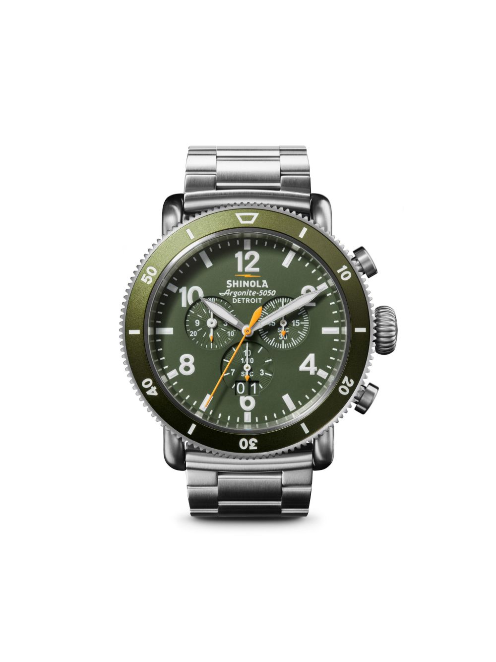 Shinola Runwell Sport Chrono 48毫米腕表 - 银色
