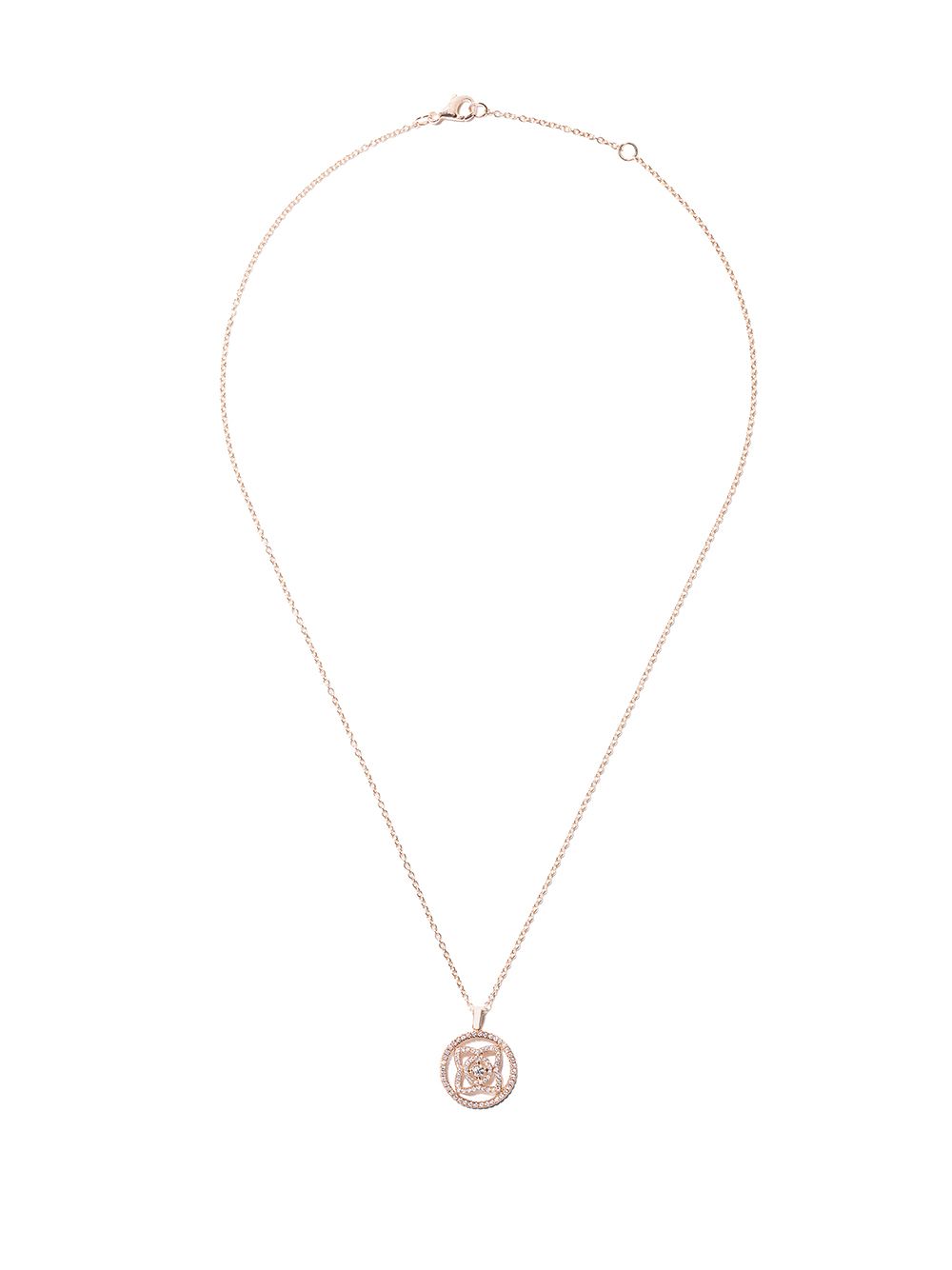 De Beers Jewellers Enchanted Lotus Openwork钻石项链 - 粉色