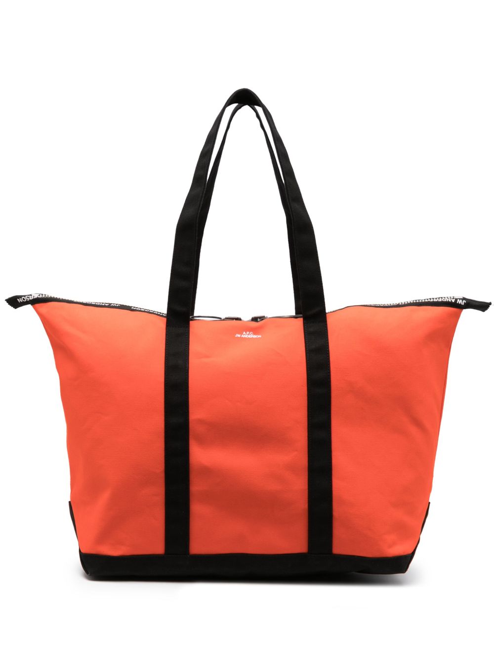 A.P.C. x JW Anderson logo印花手提包 - 橘色