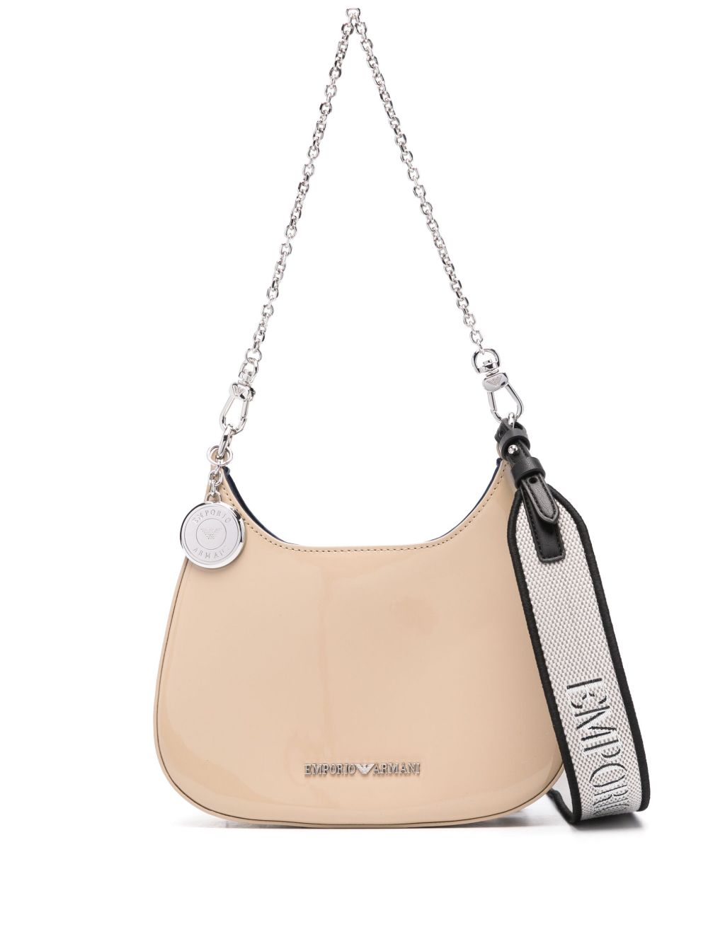 Emporio Armani logo字母斜挎包 - 中性色