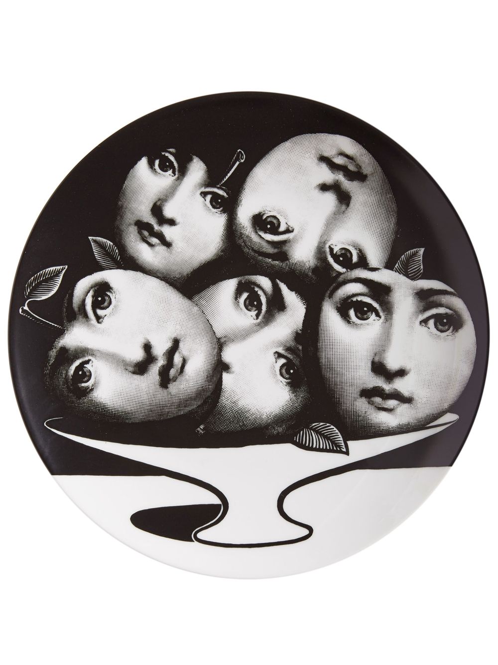 Fornasetti Tema e Variazioni n.104 装饰盘 - 黑色