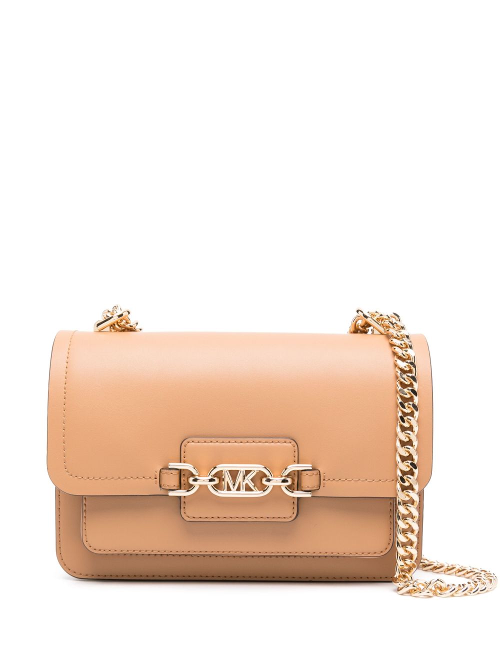 Michael Michael Kors large Heather leather crossbody bag - 中性色