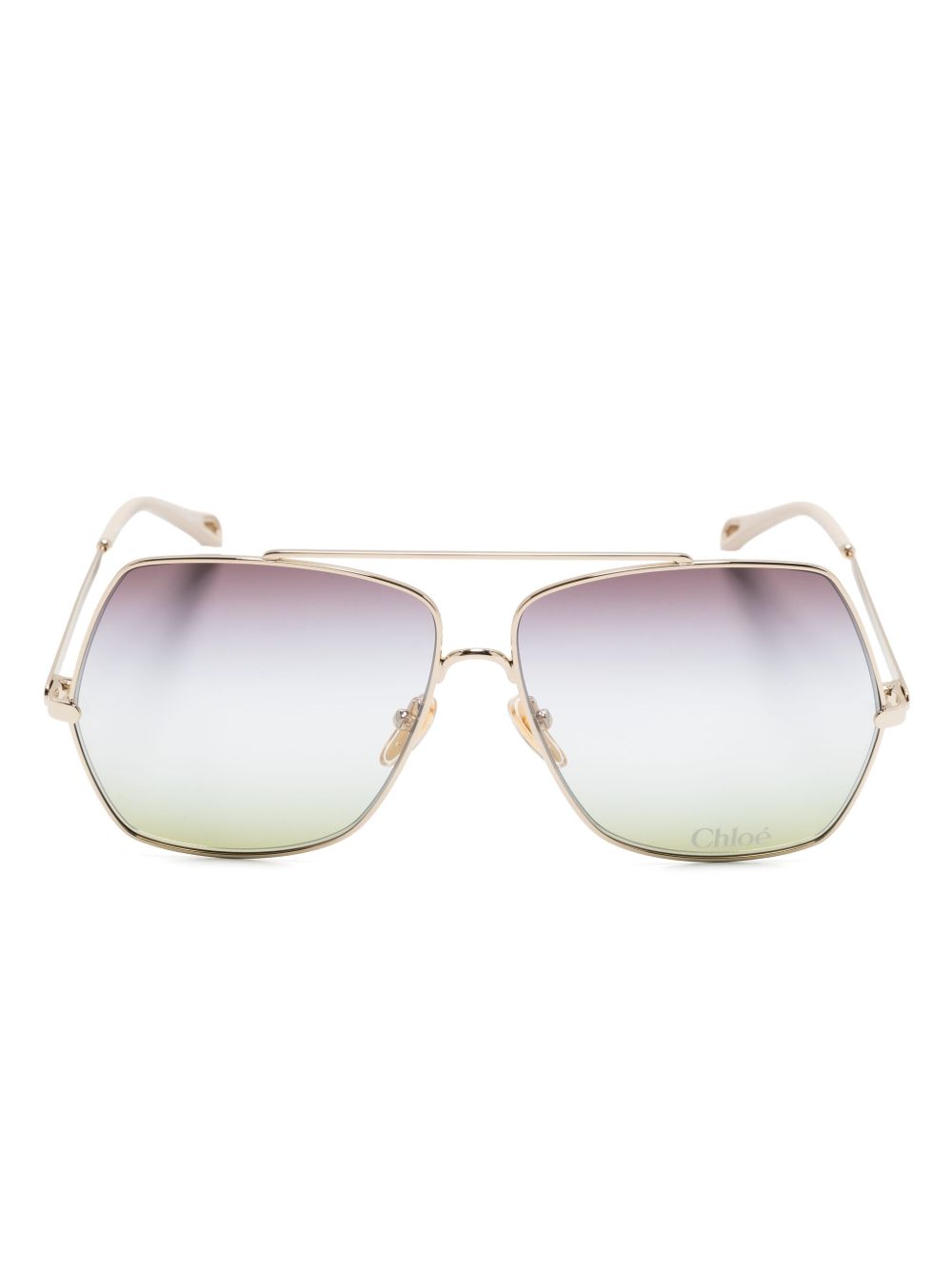 Chloé Eyewear Aly 太阳眼镜 - 金色