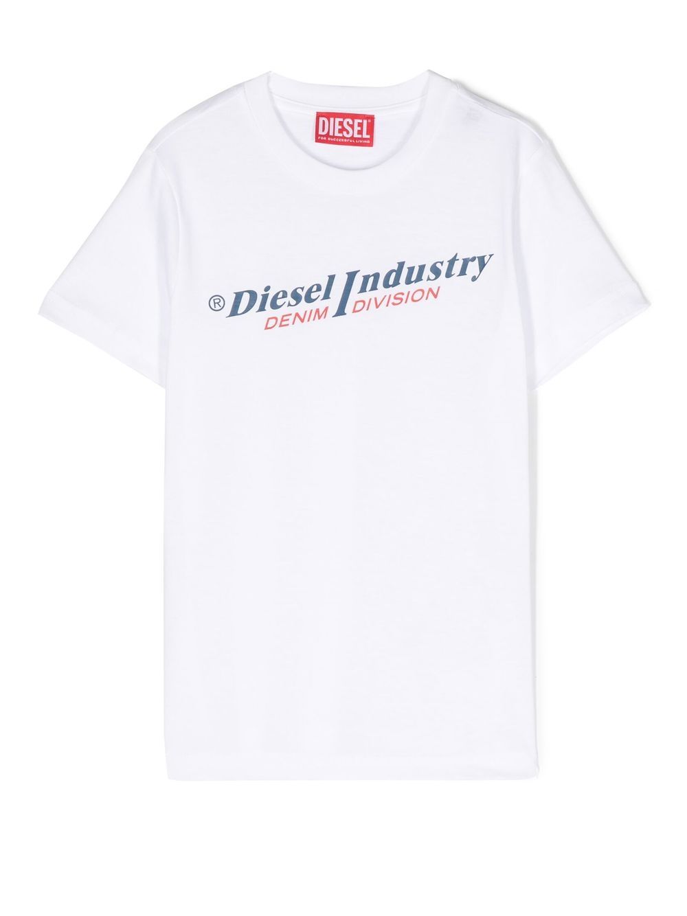 Diesel Kids logo印花T恤 - 白色