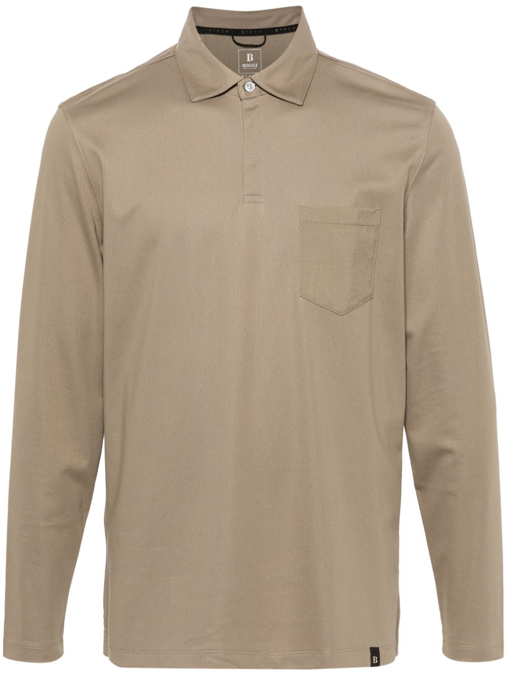 Boggi Milano High-Performance 珠地布polo衫 - 褐色