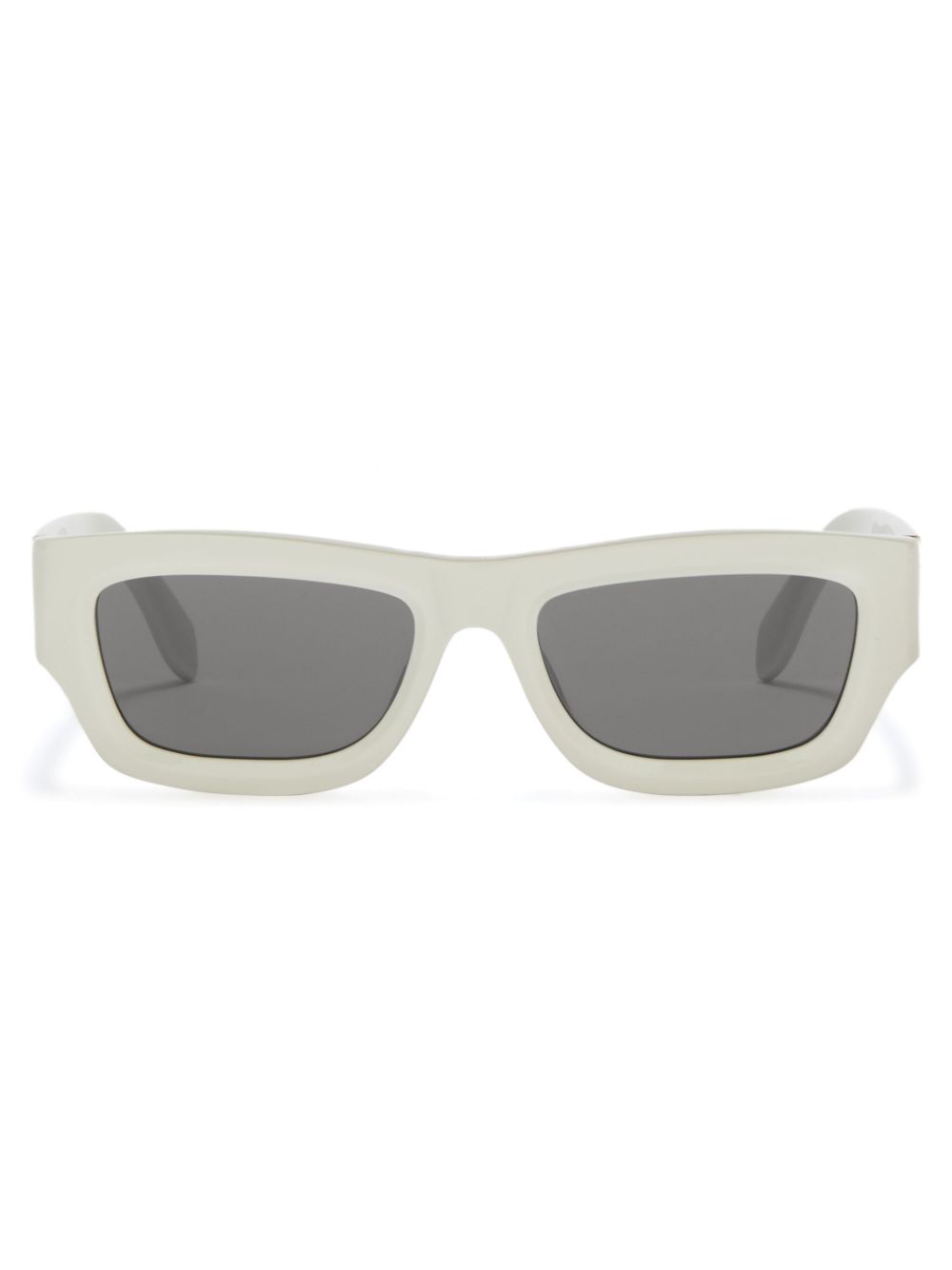 Palm Angels Eyewear Auberry 长方形框太阳眼镜 - 白色