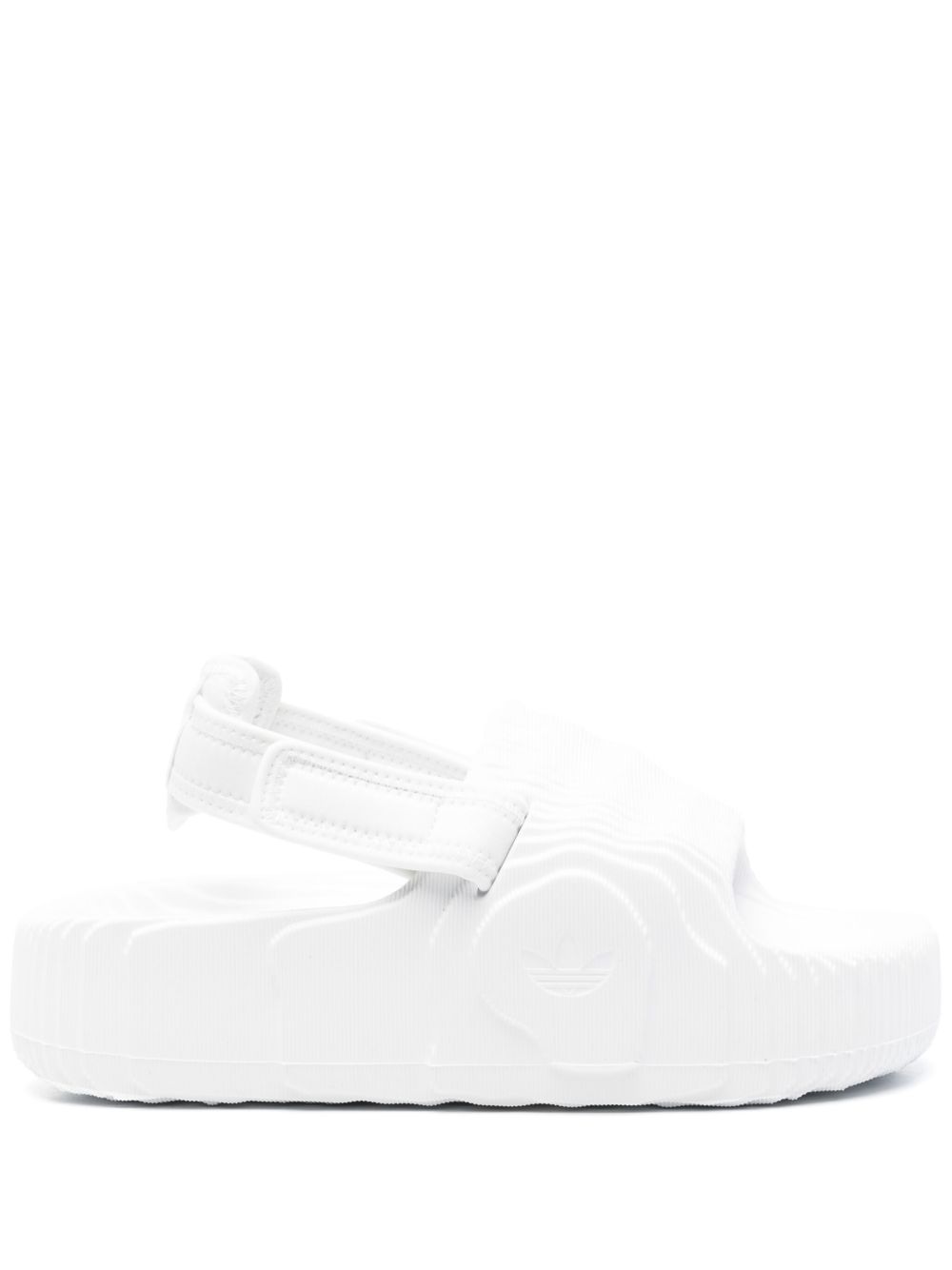adidas Adilette 三叶草logo拖鞋 - 白色