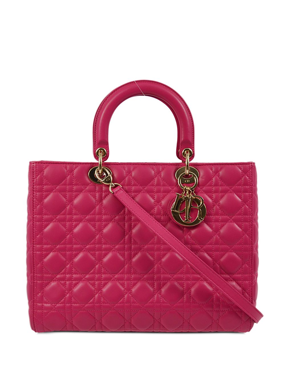 Christian Dior Pre-Owned Lady Dior 手提包（2014年典藏款） - 粉色
