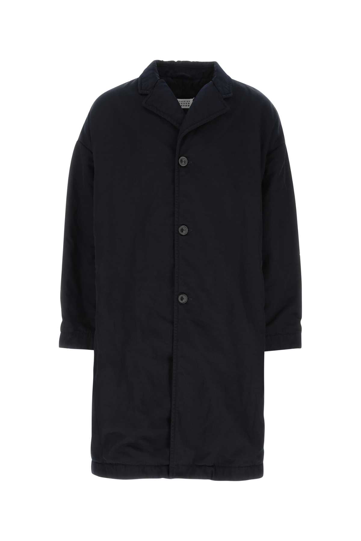 Maison Margiela 午夜蓝尼龙加棉夹克