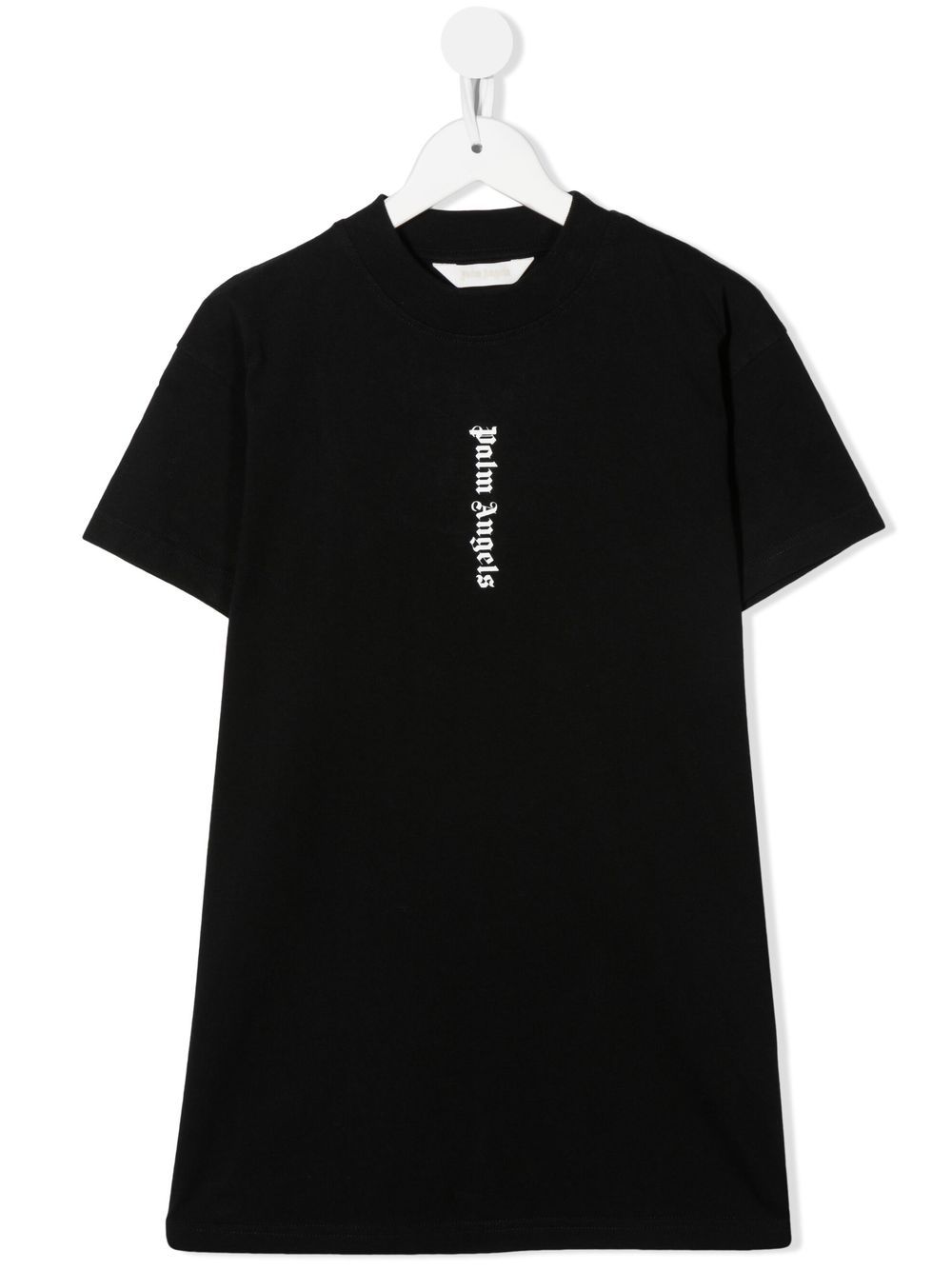 Palm Angels Kids logo T恤式连衣裙 - 黑色
