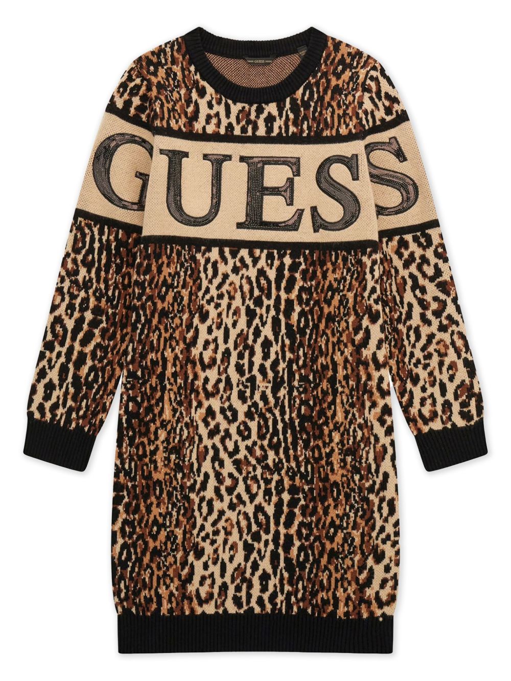 guess kids 豹纹连衣裙 - 中性色