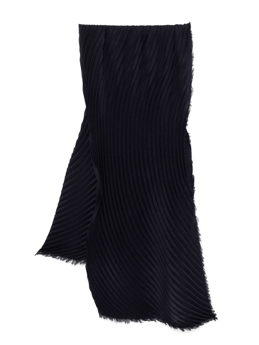 Pleats Please Issey Miyake 细褶效果围巾 - 紫色