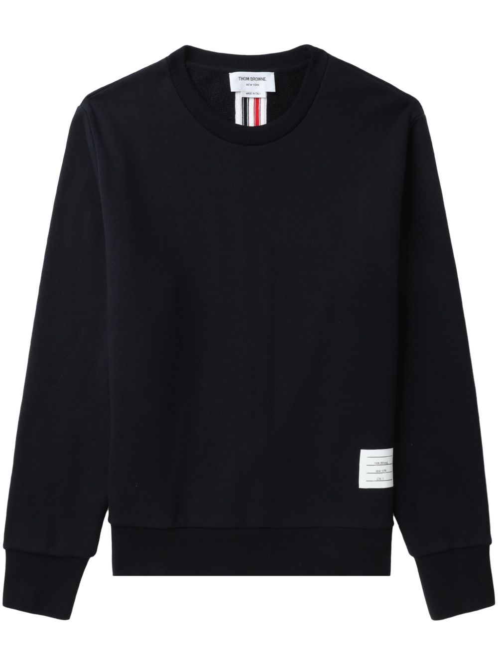 Thom Browne 经典条纹圆领套头衫 - 蓝色
