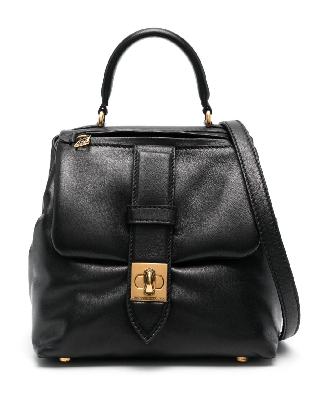 Ermanno Scervino Flap 单肩包 - 黑色