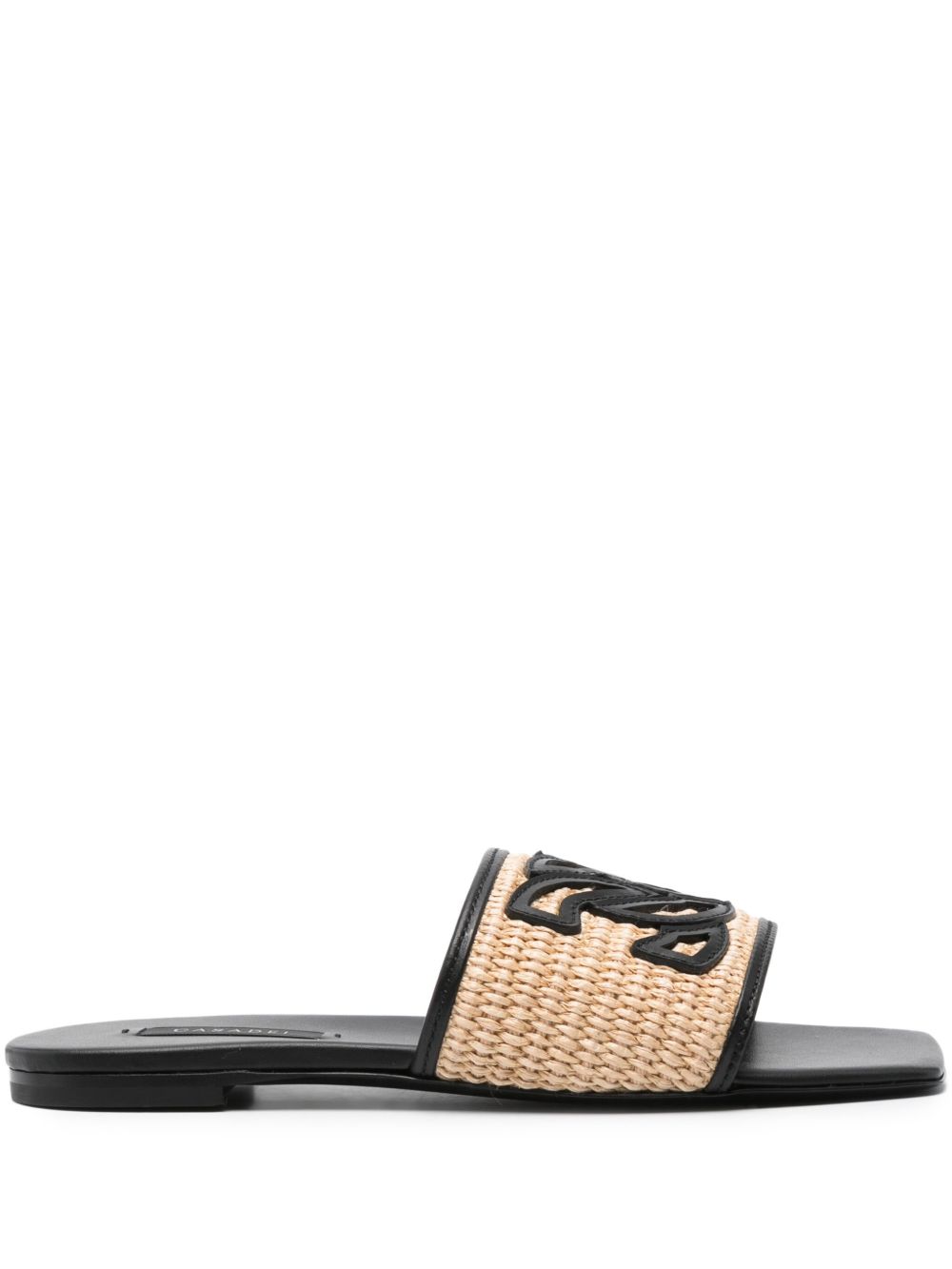 Casadei Portofino 标贴拖鞋 - 中性色