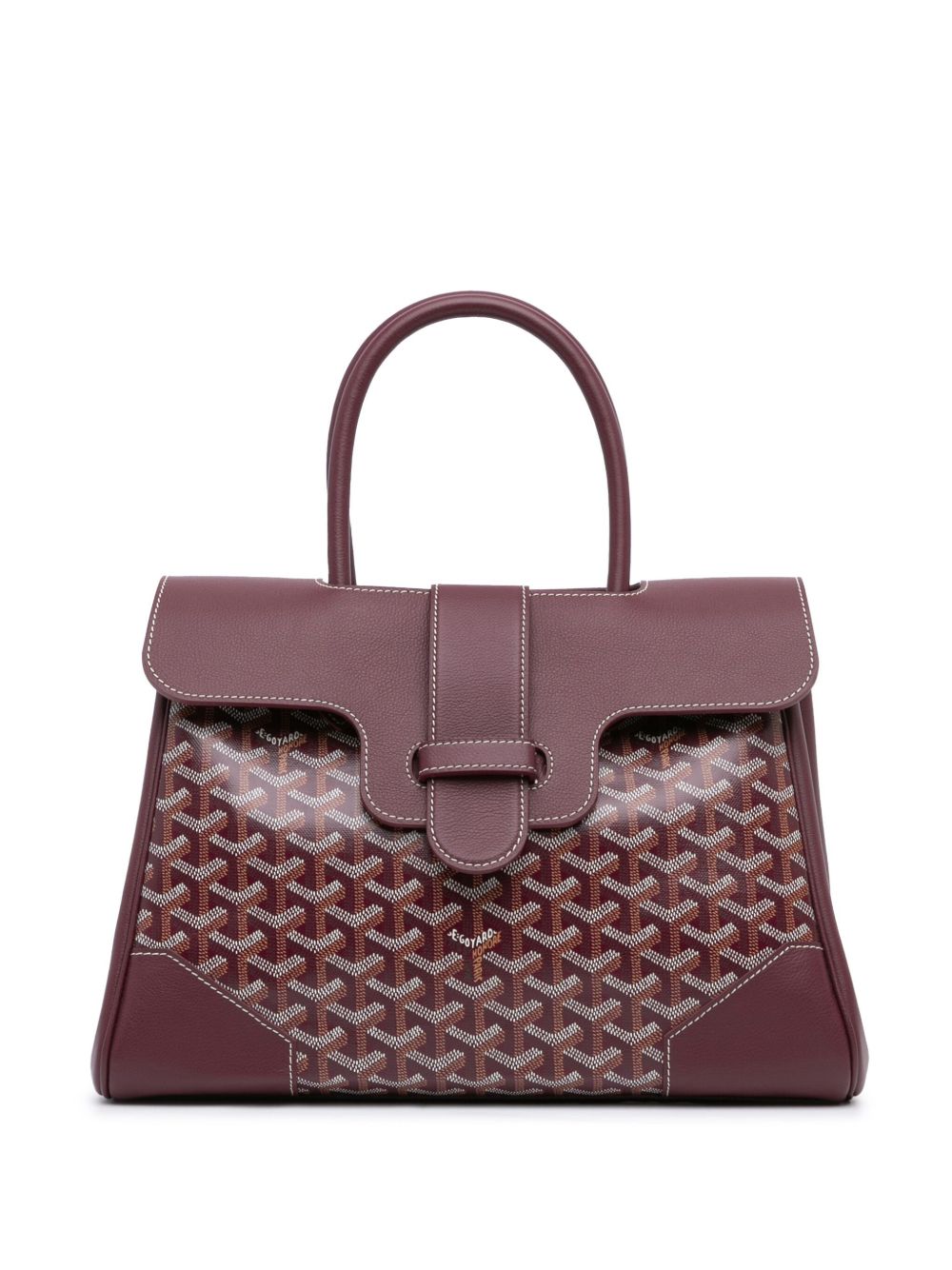 Goyard Pre-Owned Goyardine Saigon 手提包（2023年典藏款） - 红色