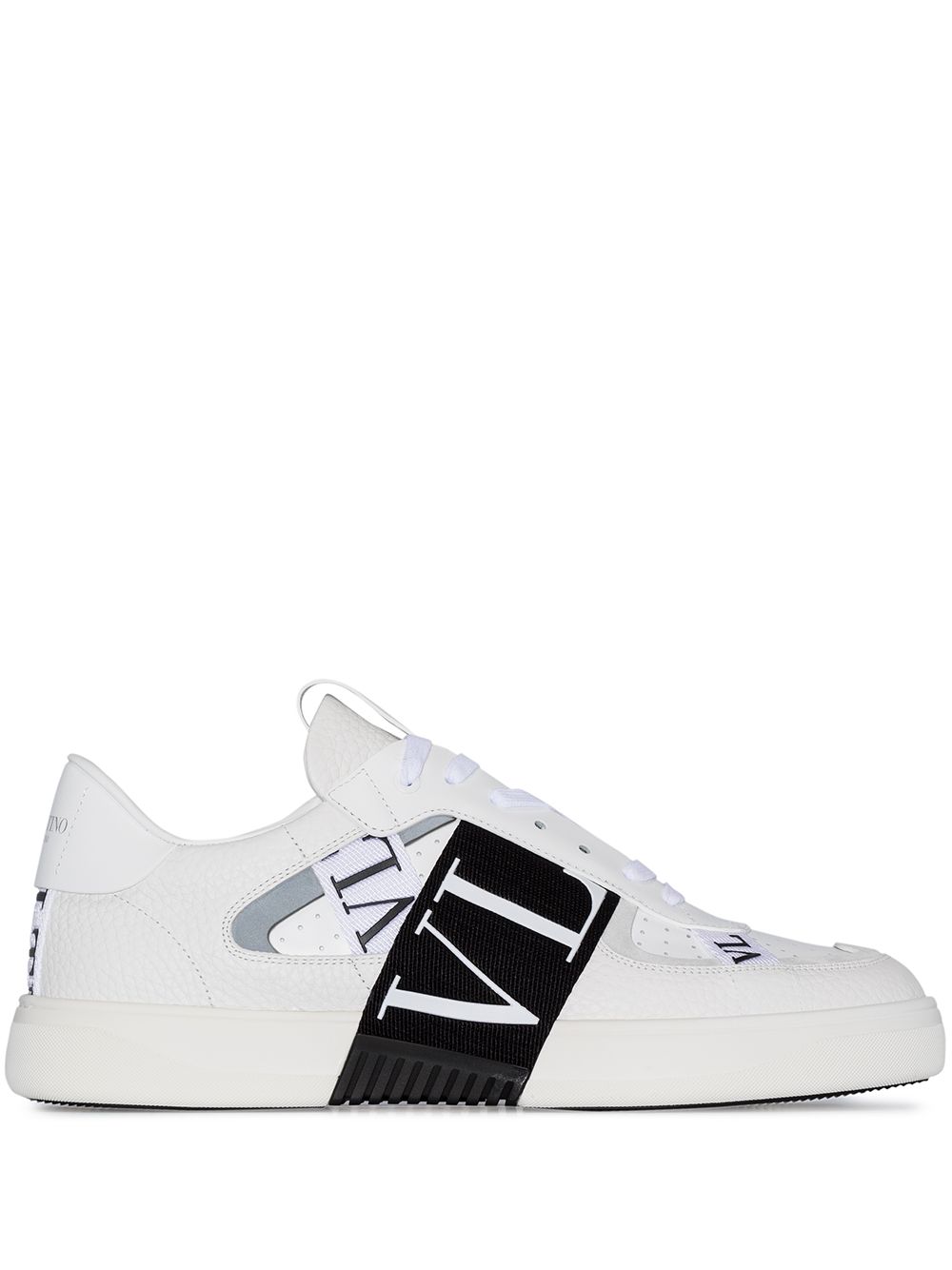 Valentino Garavani VL7N 低帮皮质运动鞋 - 白色