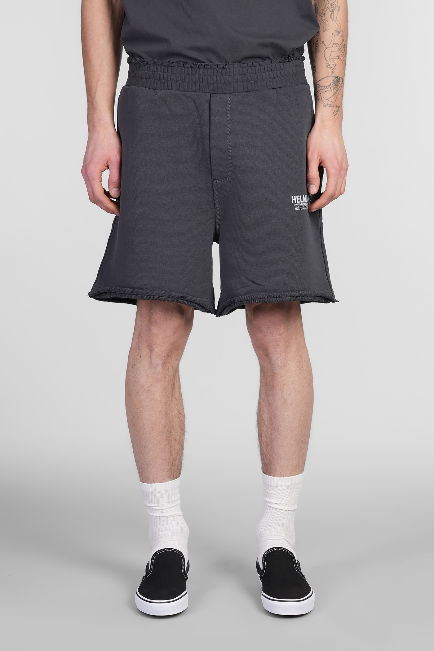 Helmut Lang 灰色棉质短裤
